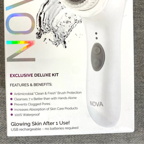 NOVA antimicrobial cleansing brush for face, NEW in box! - Picture 11 of 13